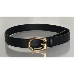 Gucci Selleria G-Buckle Women's Leather Belt Black 80/32 IT 655566 NWT